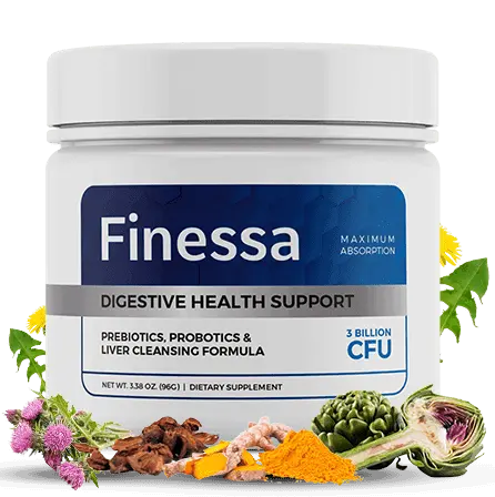 Finessa supplement for gut health, liver detox, and smooth digestion